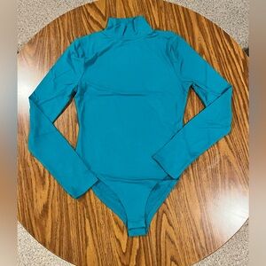 Zenana Teal Long Sleeved Bodysuit - Size Small - NWT